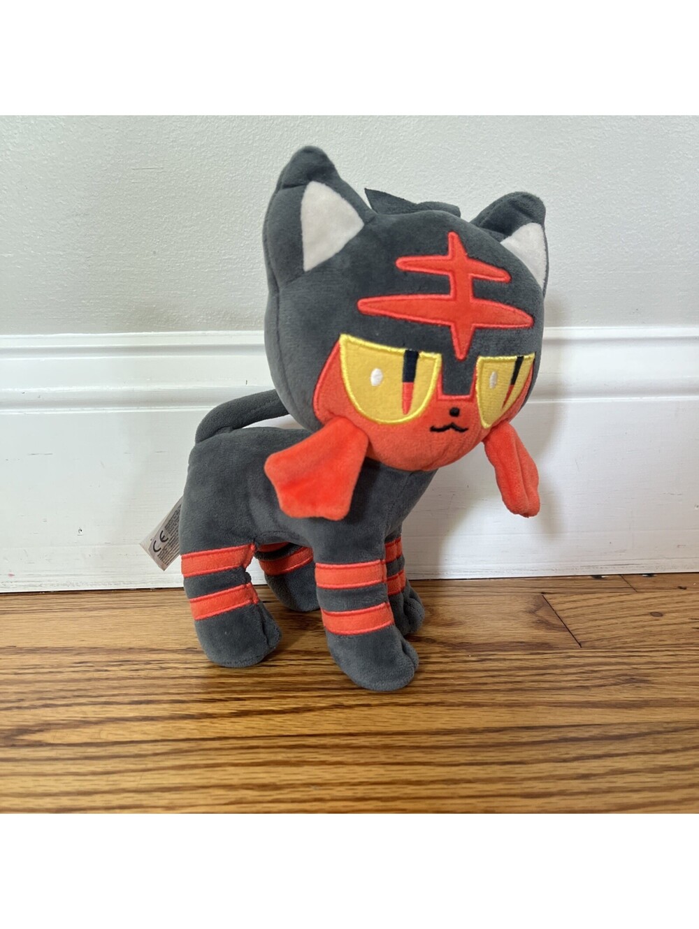 Pokemon Litten Plush 2018 WCT Wicked Cool Toys Nintendo Authentic 8"